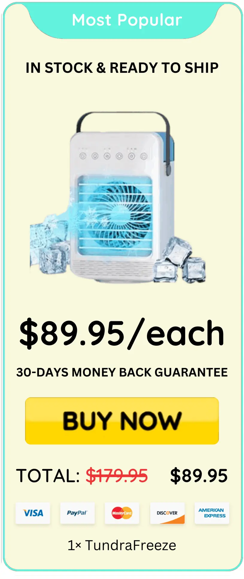 Tundra Freeze AC offer price